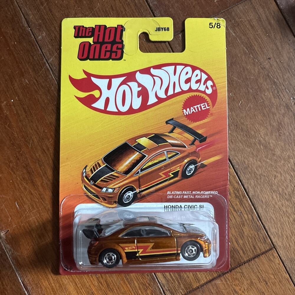 2025 Hot Wheels The Hot Ones HONDA CIVIC SI Orange 5/8 Mattel diecast